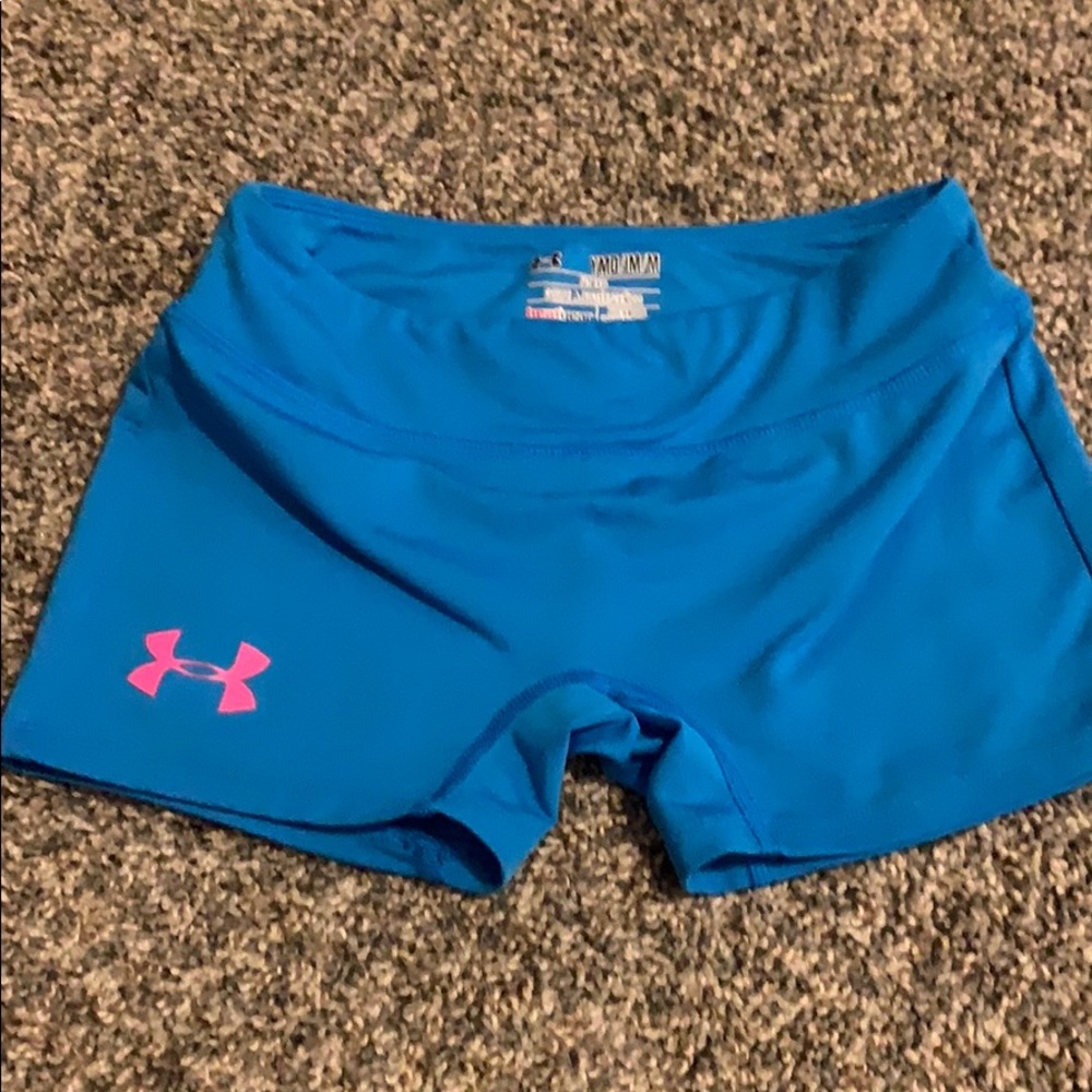 Blue under Armour spandex